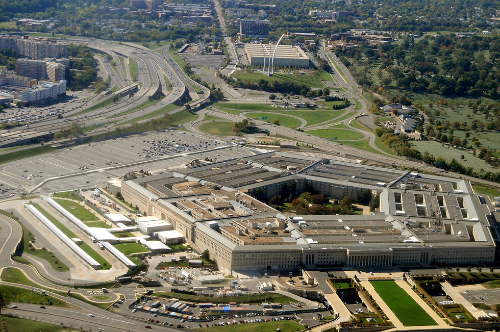 An image of the pentagon from above